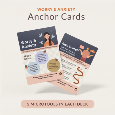 Anchor Cards: Anxiety & Worry Management x25
